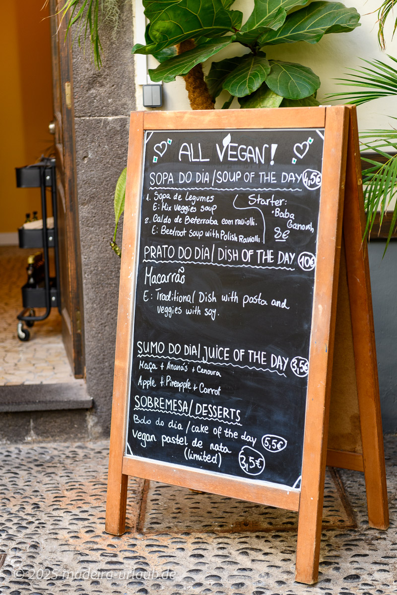 Veganes Restaurant Innenhof