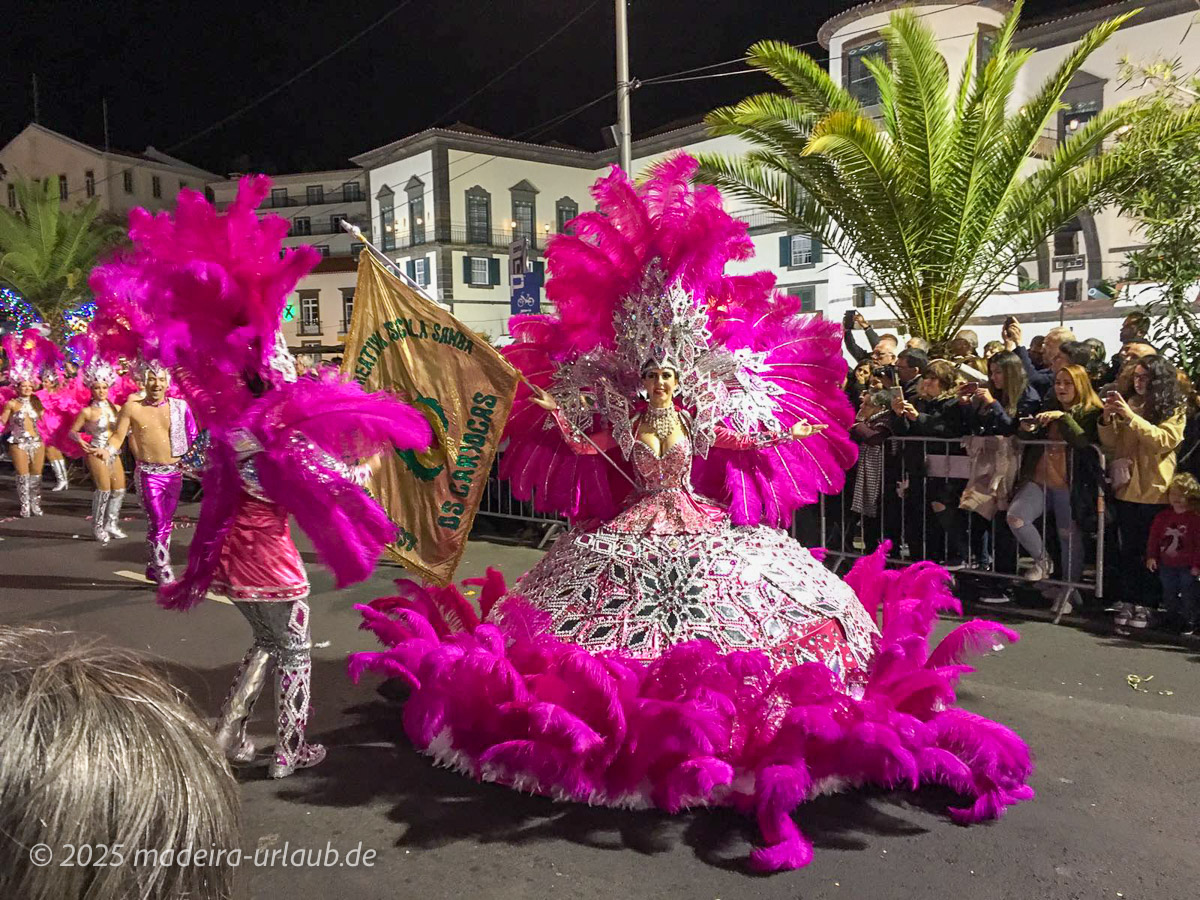 Karneval Funchal Samba Gruppe