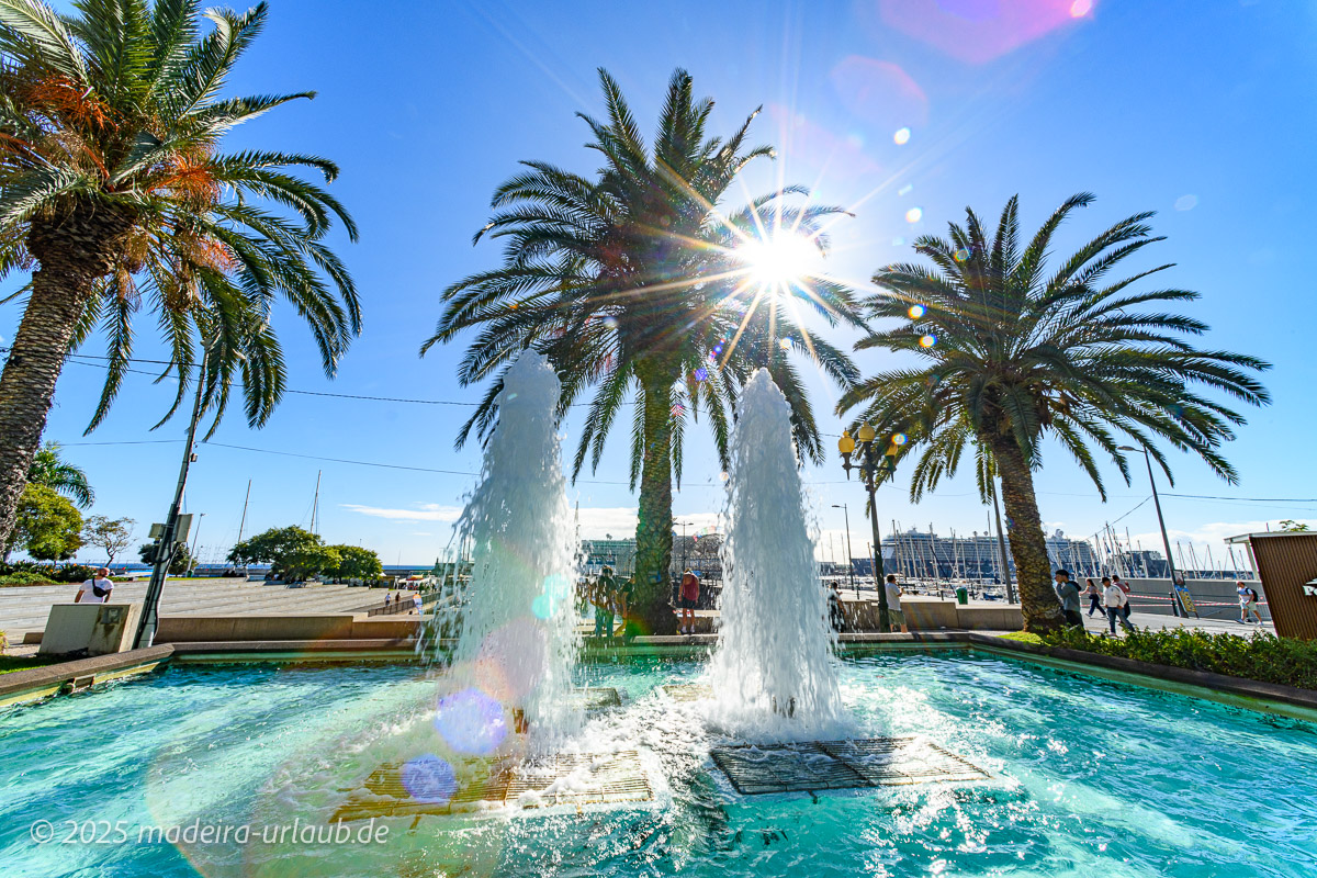 Brunnen an der Marina Funchal