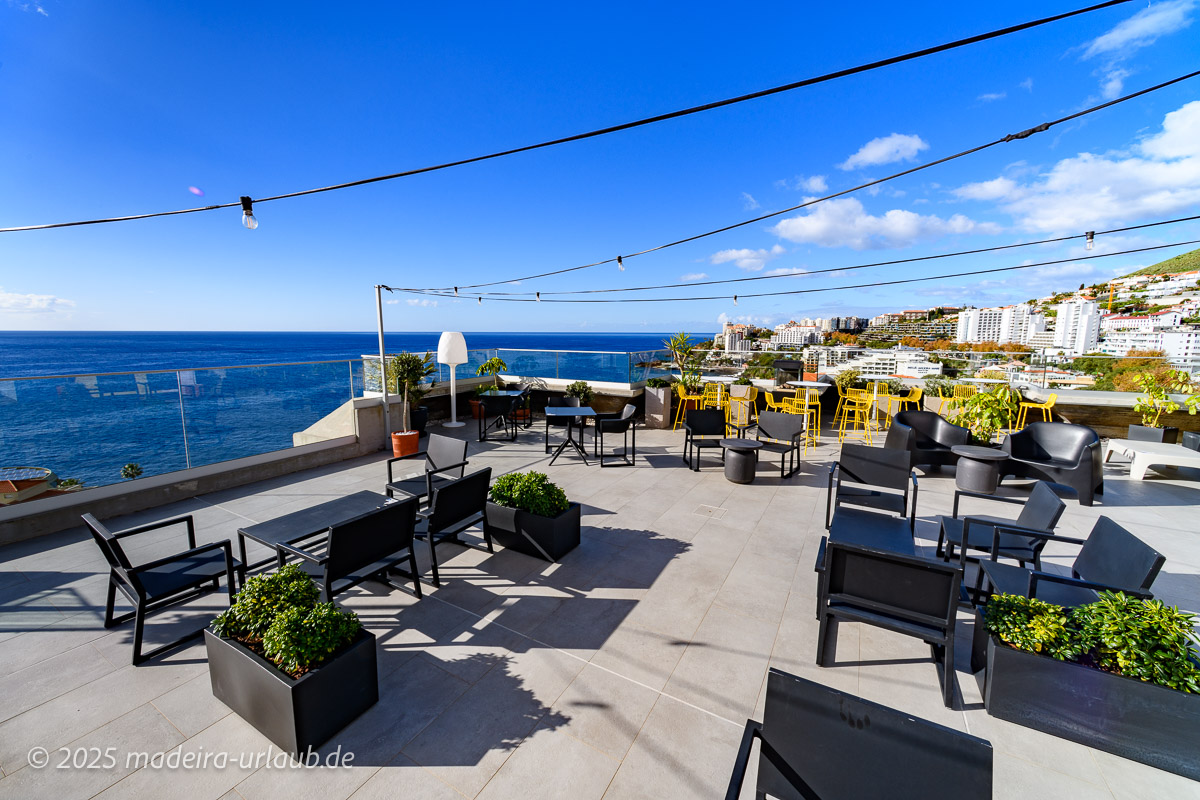 Dachterrasse im Allegro Madeira