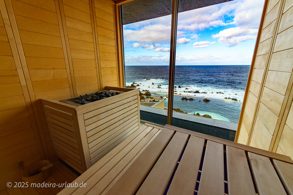 Ausblick aus der Sauna