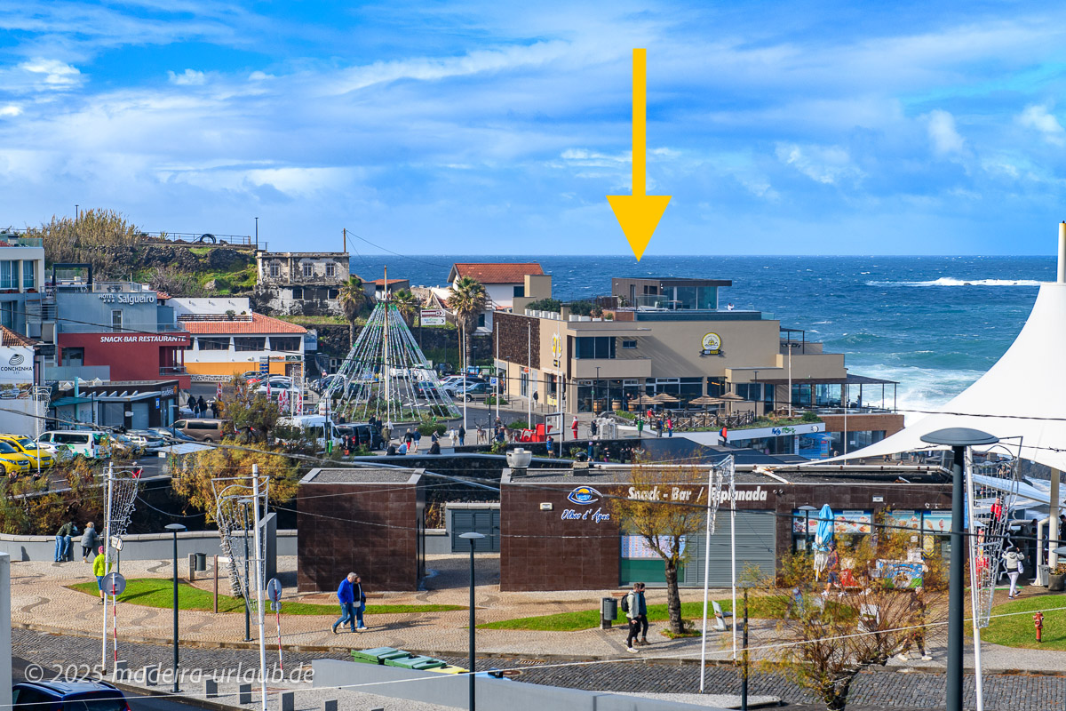 zentral im Zentrum von Porto Moniz